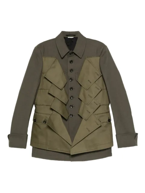 Comme Des Garçons Shirt panelled wool gabardine jacket