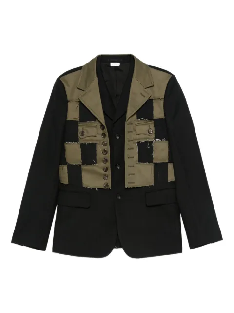 Comme Des Garçons Shirt patchwork-check jacket