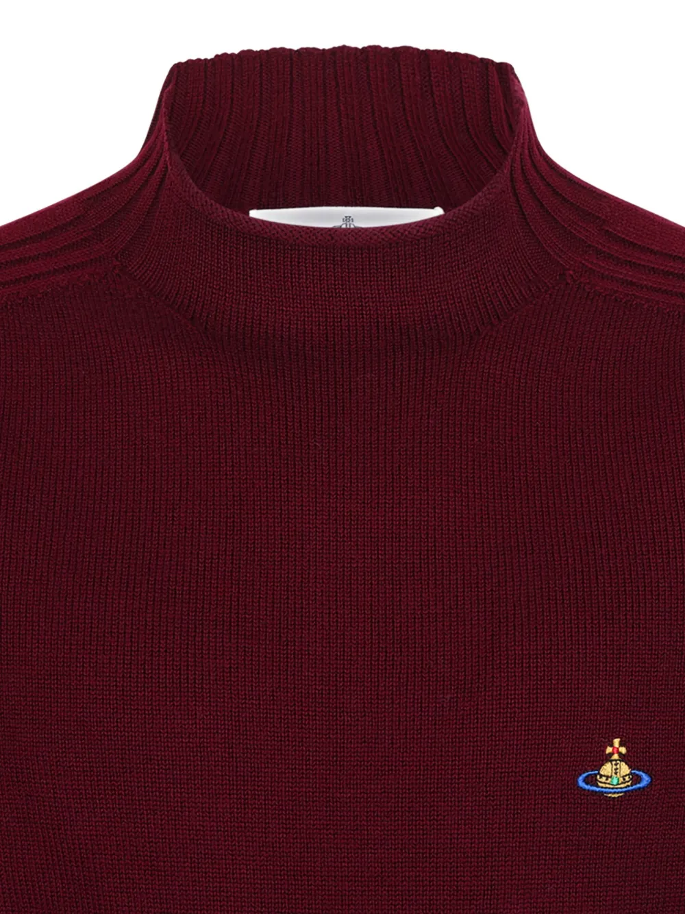 Vivienne Westwood Geribbelde trui met logo Rood