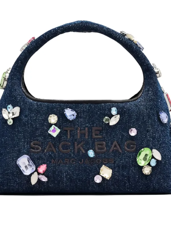 Marc Jacobs ビジュートリム デニムショルダーバッグ | ブルー