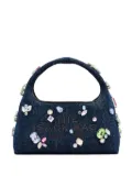 Marc Jacobs crystal-embellished denim shoulder bag - Blue