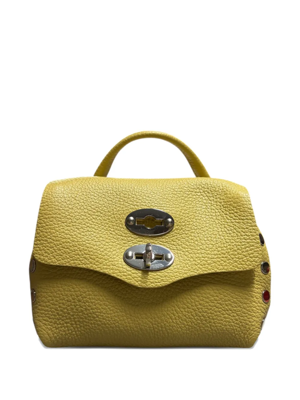 Zanellato Postina leather clutch bag Geel