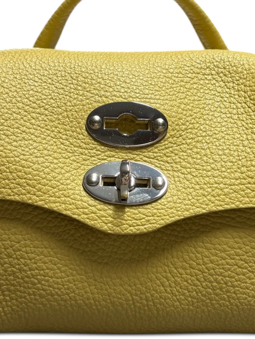 Zanellato Postina leather clutch bag Geel