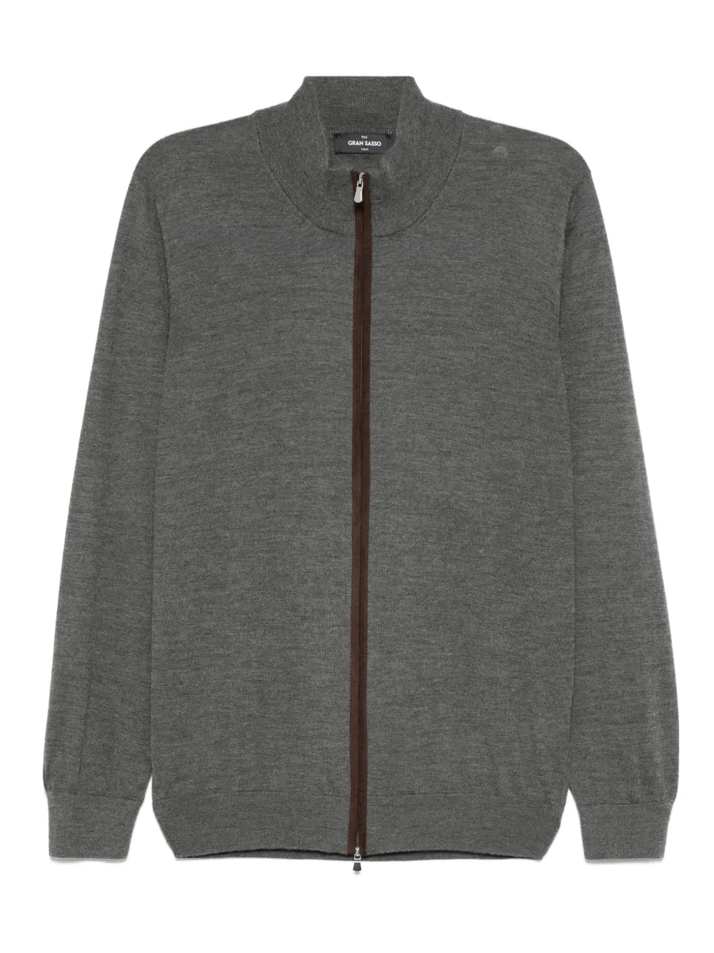 Gran Sasso ジップアップ カーディガン - グレー Gran Sasso ジップアップ カーディガン - グレー