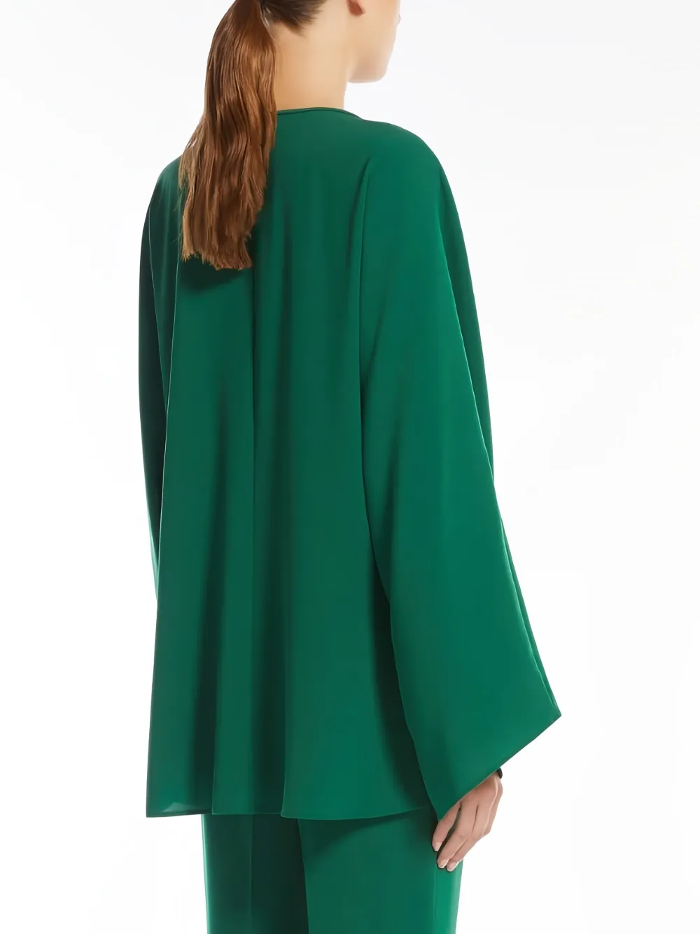 Max Mara bell-sleeve blouse Groen