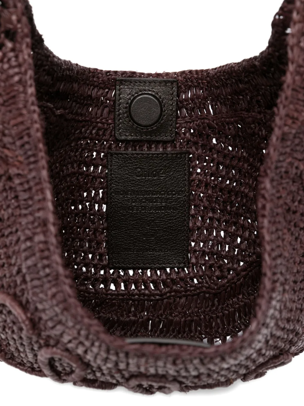 Chloé Banana raffia shopper Bruin