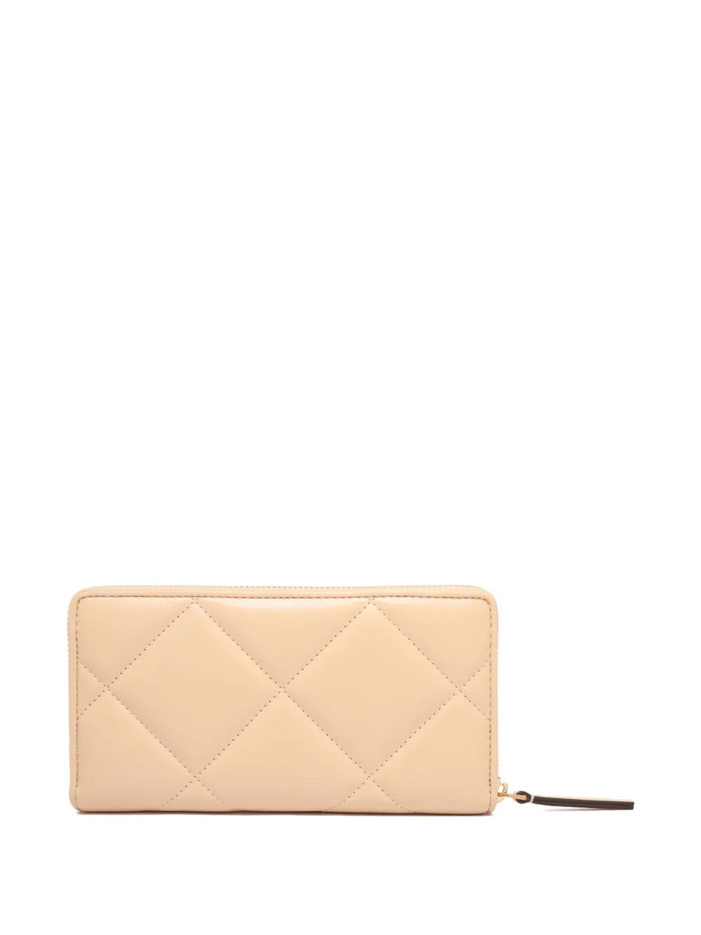 Tory Burch Kira gewatteerde portemonnee met rits Beige