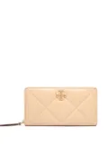 Tory Burch Kira quilted zip-around wallet - Neutrals