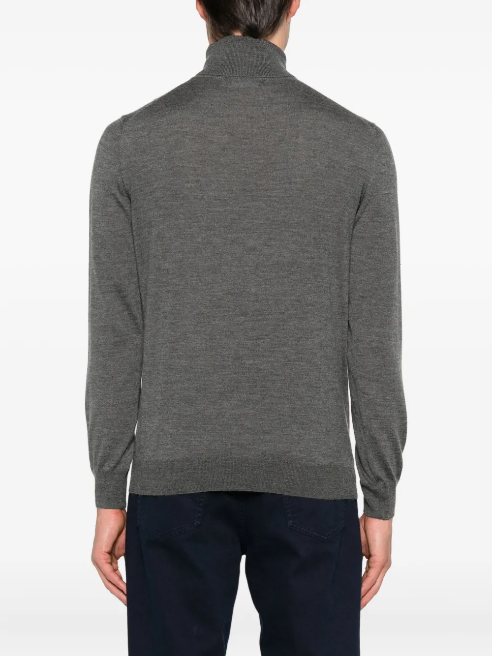 Gran Sasso Turtleneck Top In Gray