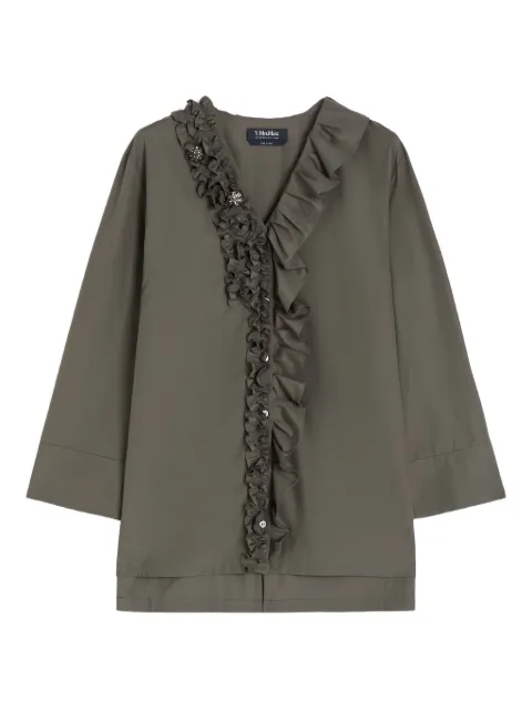 'S Max Mara ruffled v-neck blouse