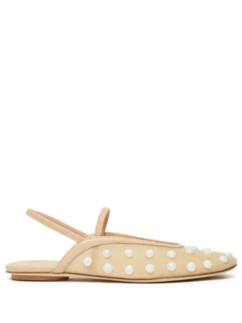 Weekend Max Mara bailarinas Sonni con detalle de perlas