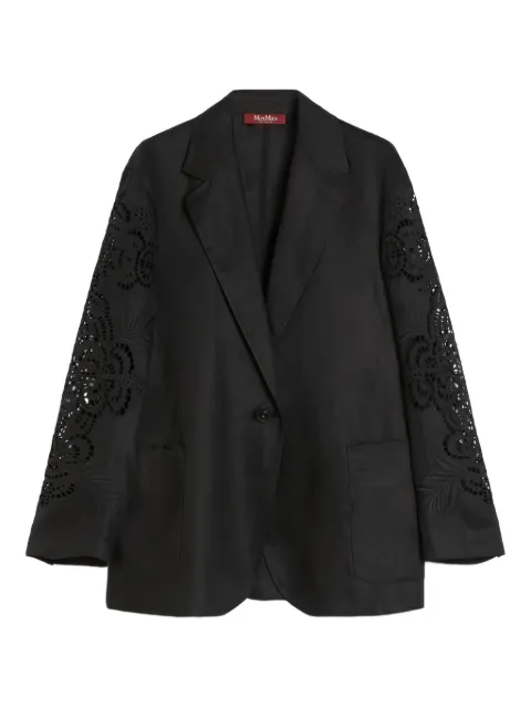 Max Mara embroidered sleeve blazer