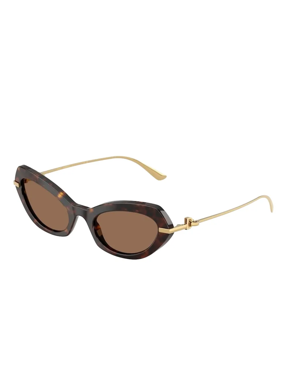 Dolce & Gabbana Zonnebril met cat-eye montuur Bruin