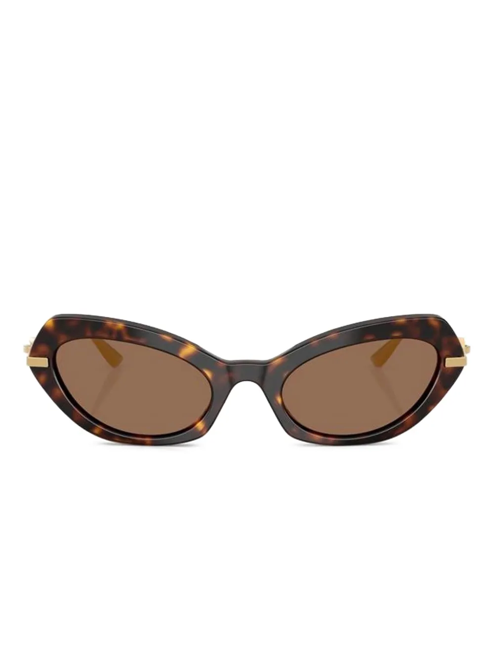 Dolce & Gabbana Zonnebril met cat-eye montuur Bruin
