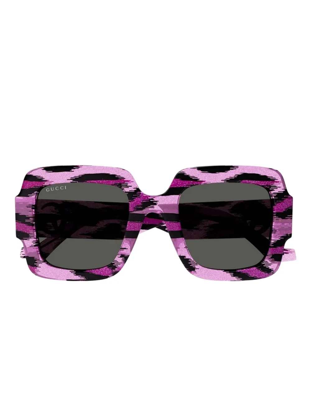 Gucci Eyewear leopard-print sunglasses Roze