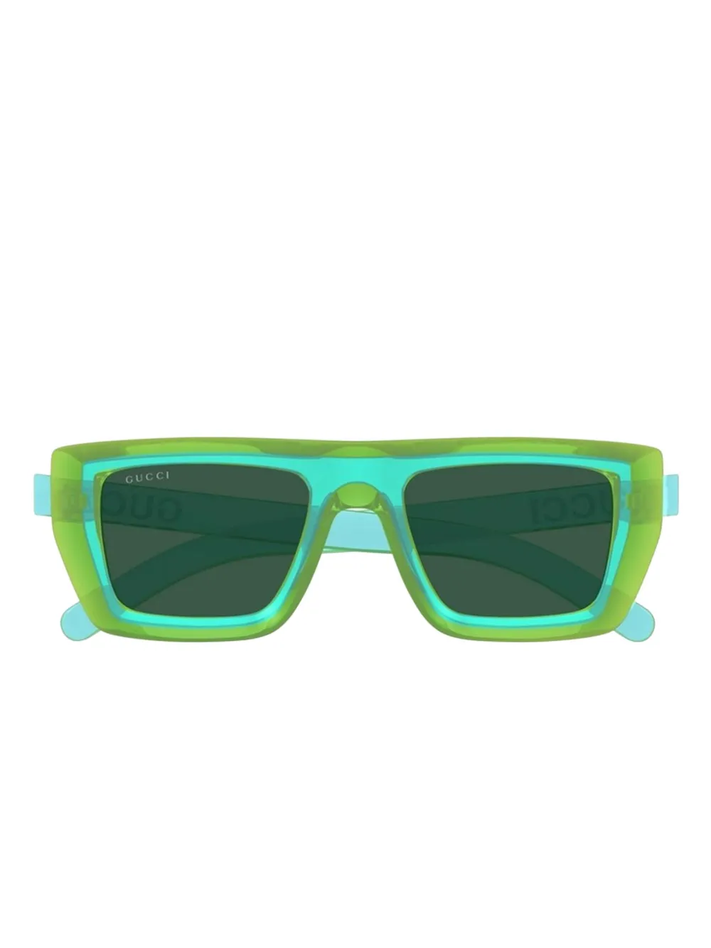 Gucci Eyewear square-frame gradient-effect sunglasses Groen