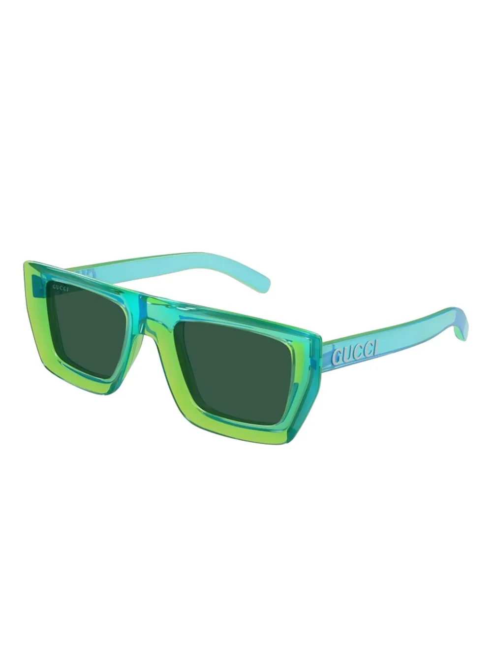 Gucci Eyewear square-frame gradient-effect sunglasses Groen