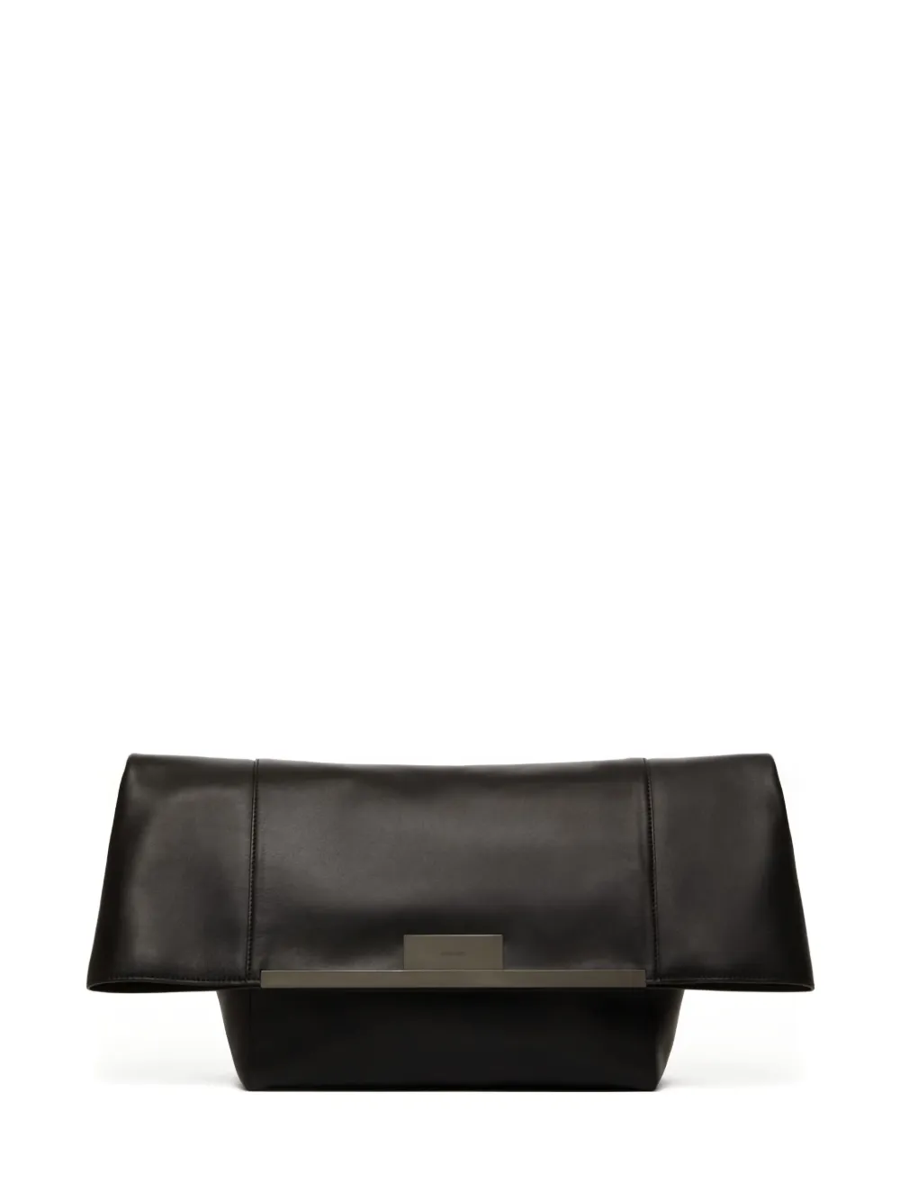 leather clutch bag