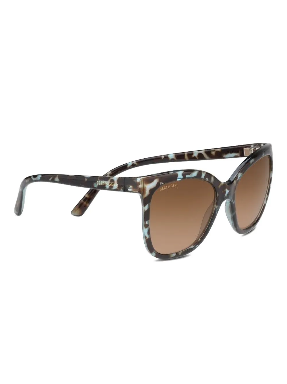 Serengeti Eyewear Agata cat-eye tortoiseshell sunglasses Blauw