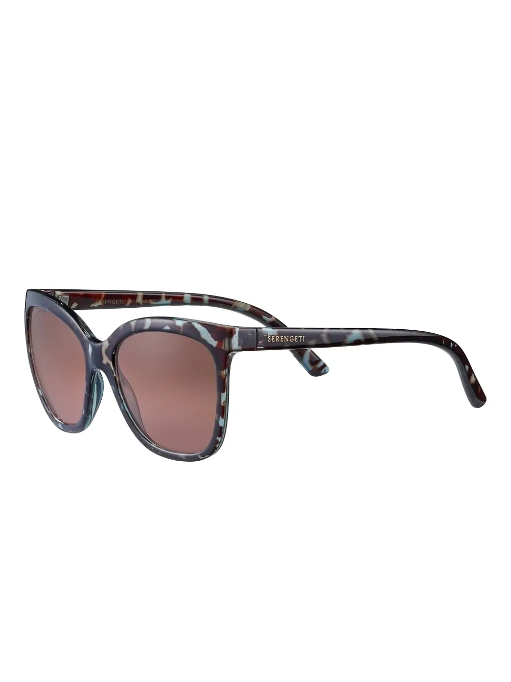 Serengeti Eyewear Agata cat-eye tortoiseshell sunglasses Blauw