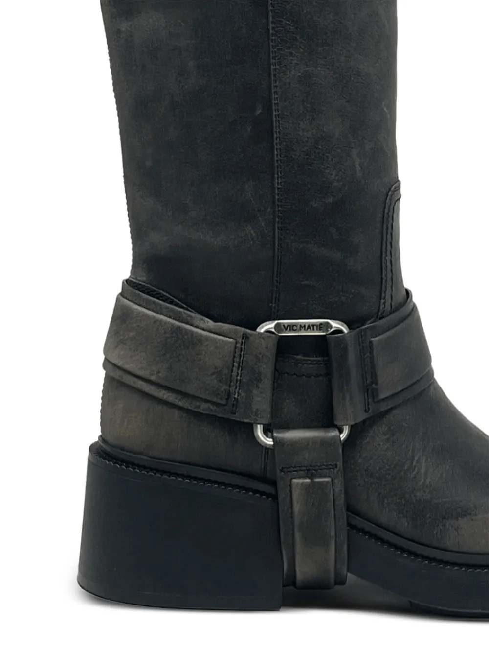 Vic Matie buckle-strap leather boots | Knee-High Boots | Image 2