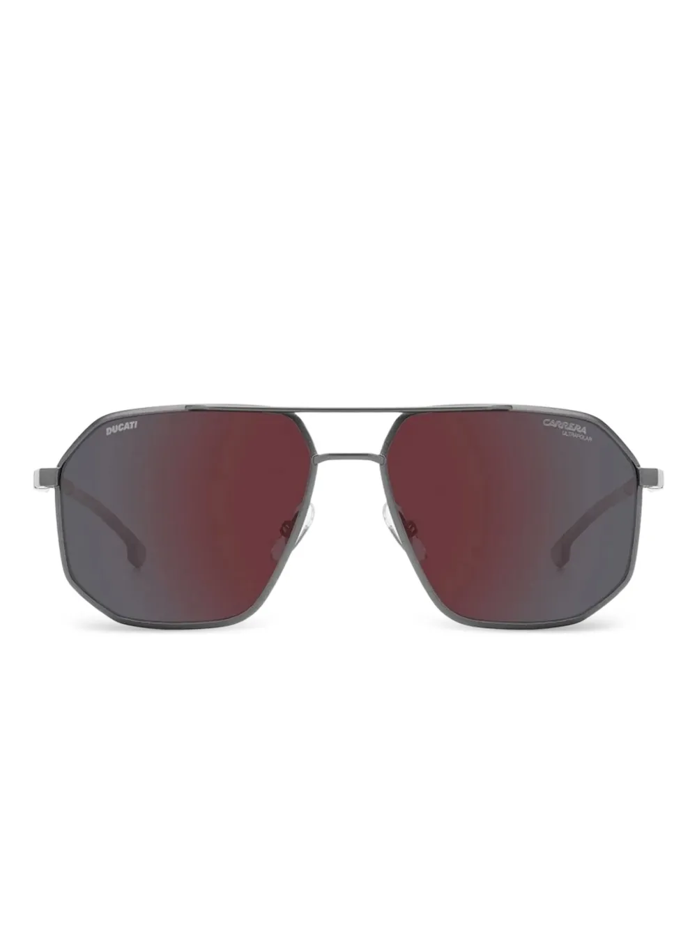 Carrera Zonnebril met geometrisch montuur Zilver