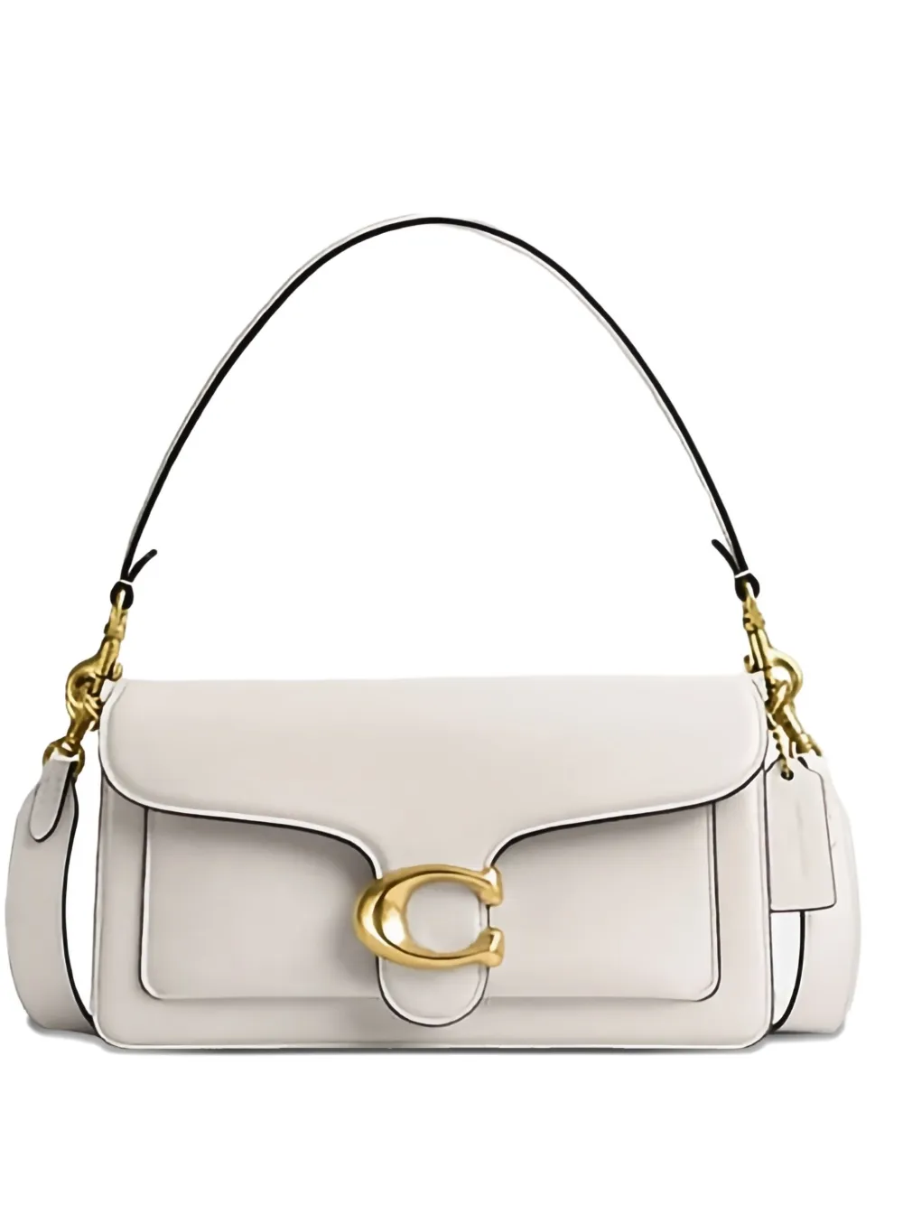 gold-tone logo plaque shoulder bag