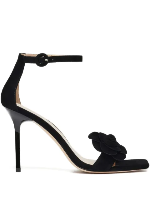 Marella floral-appliqué heeled sandals