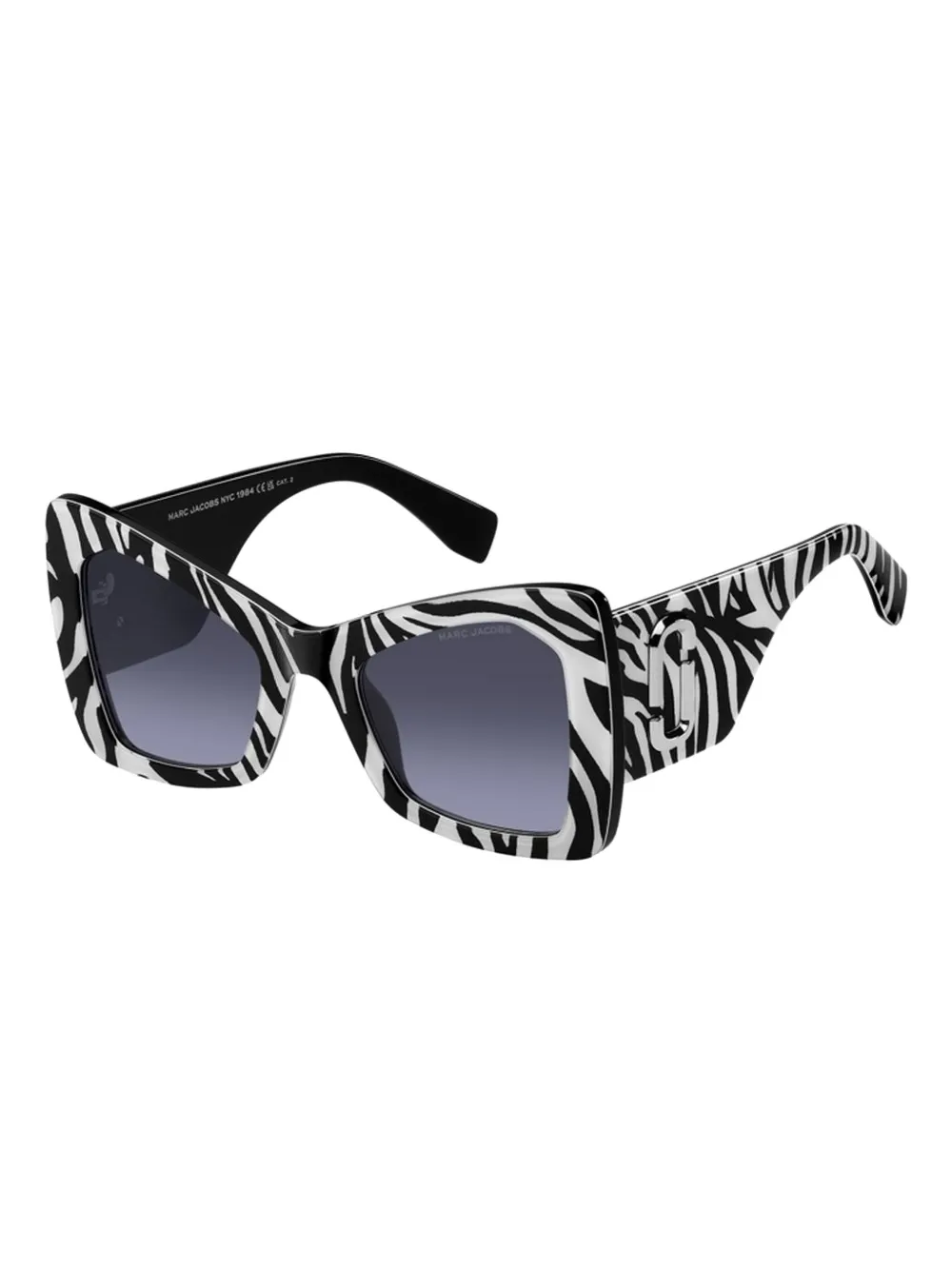 Marc Jacobs Eyewear zebra-print sunglasses - Zwart