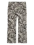 Weekend Max Mara floral-print high-waisted trousers - Black