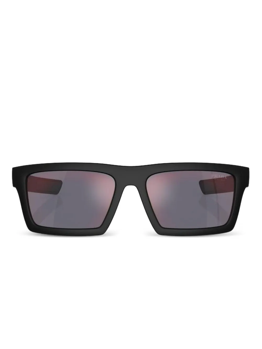 Prada Linea Rossa Linea Rossa rectangular-frame sunglasses | Black | Image 1