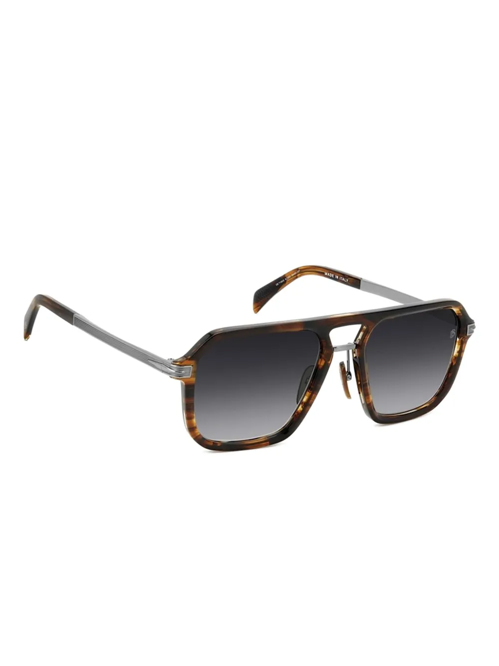 DAVID BECKHAM EYEWEAR Zonnebril met vierkant montuur Bruin