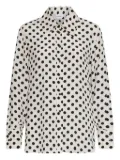 Marella Conio polka-dot button-up shirt - White
