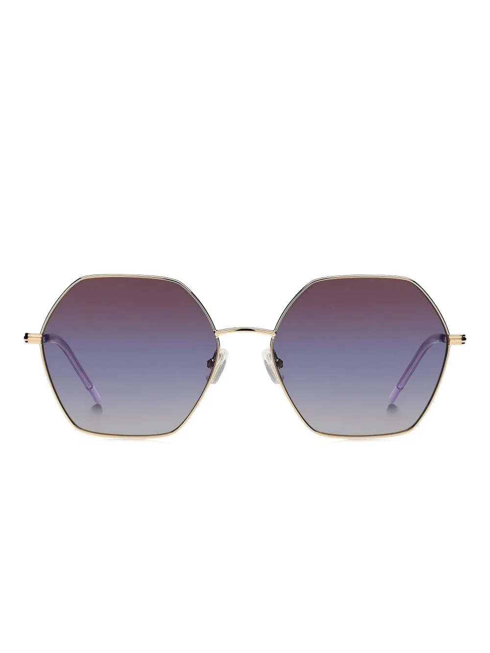 BOSS hexagonal-frame gradient sunglasses Goud