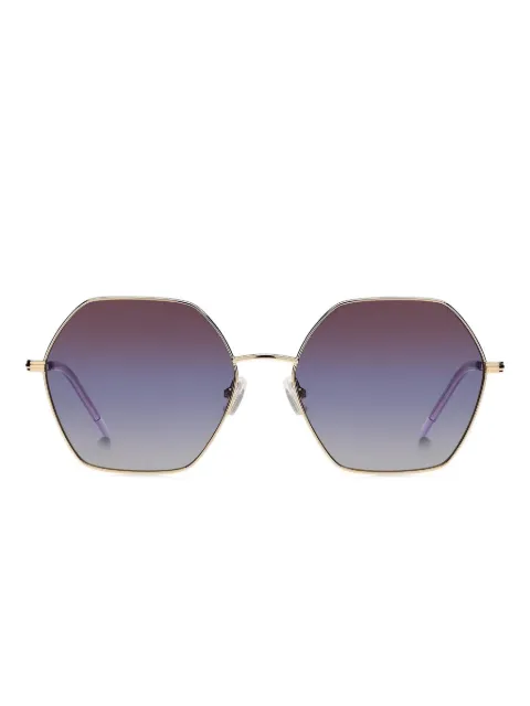 BOSS hexagonal-frame gradient sunglasses