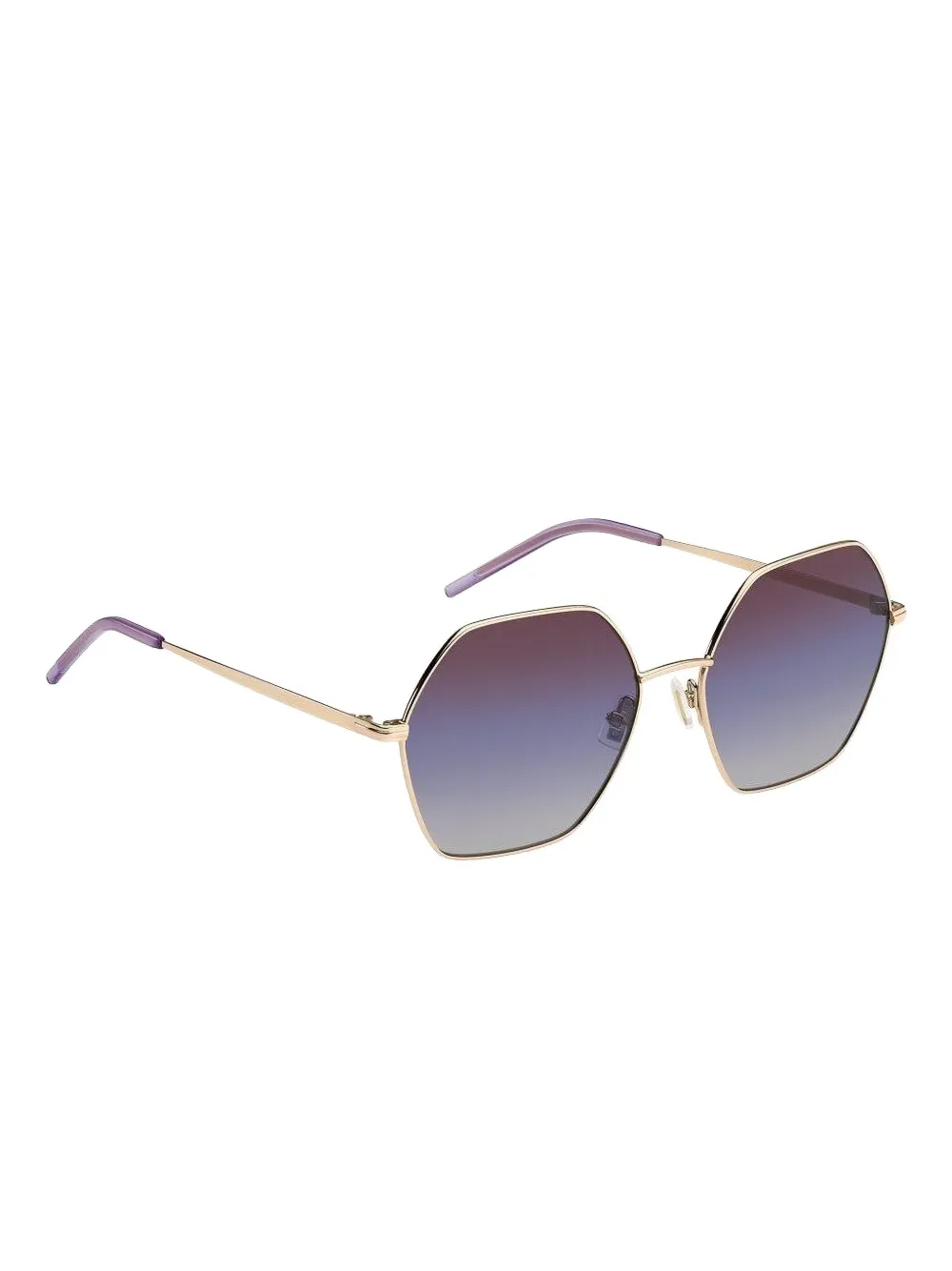 BOSS hexagonal-frame gradient sunglasses Goud