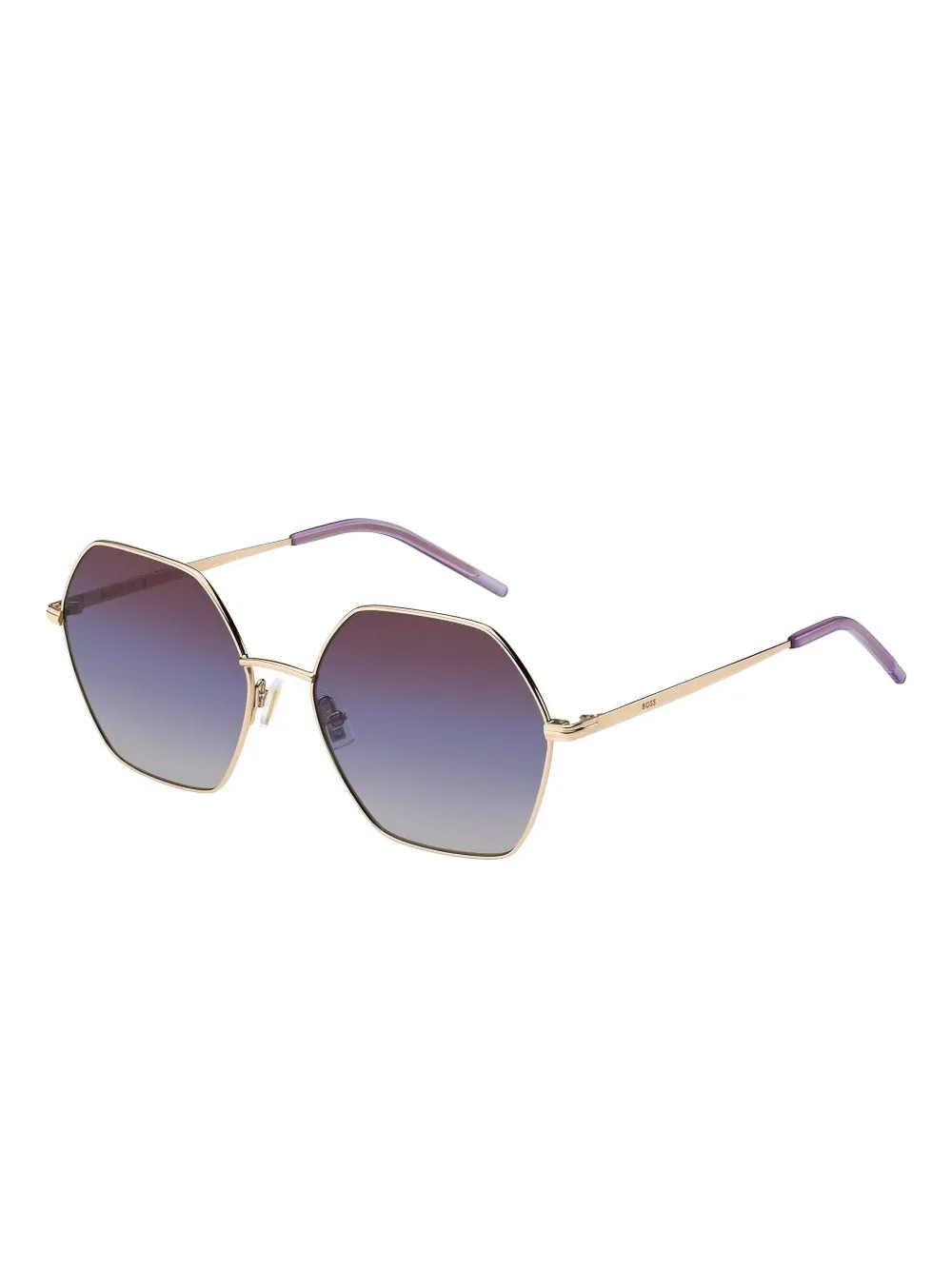 BOSS hexagonal-frame gradient sunglasses Goud