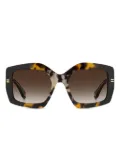 Marc Jacobs Eyewear geometric-frame sunglasses - Black