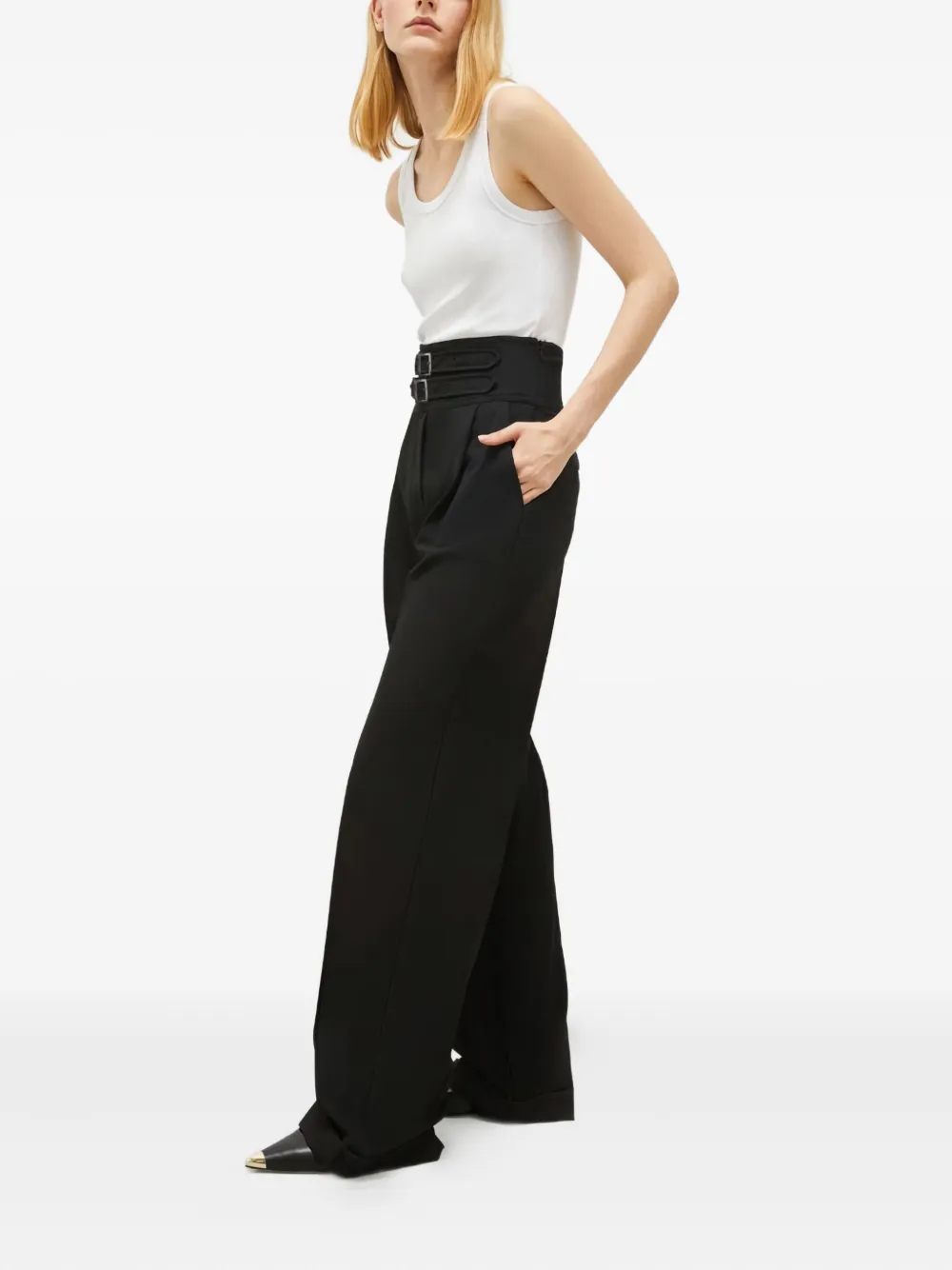 Marella High waist broeken Zwart