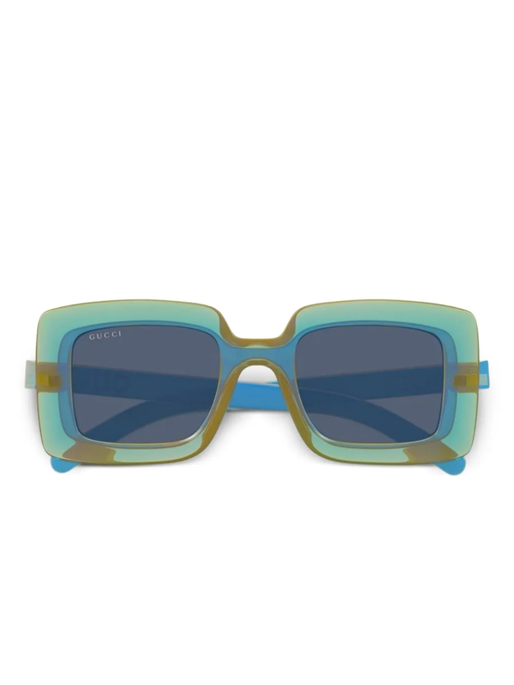 Gucci Eyewear square-frame sunglasses Blauw