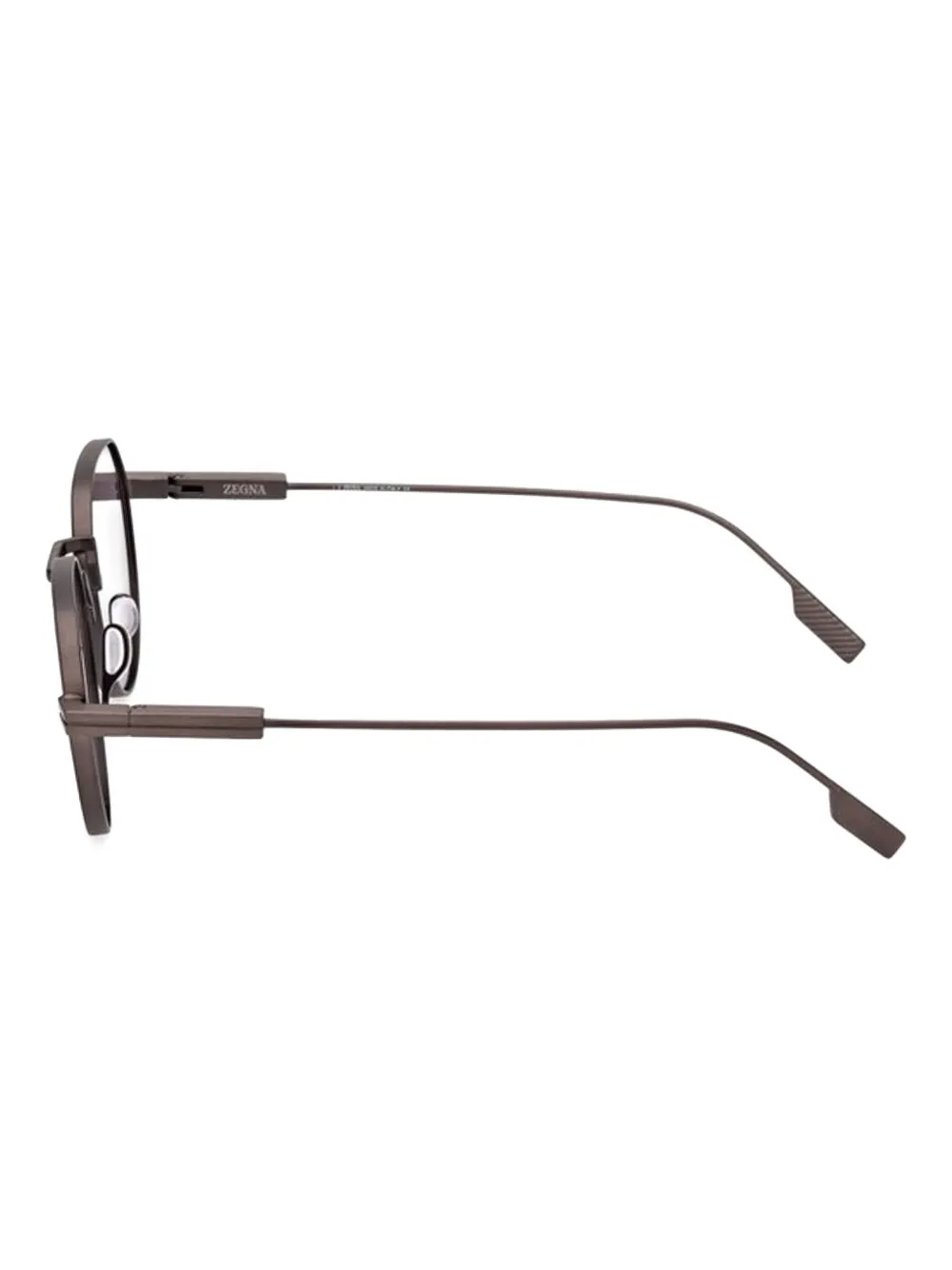 Zegna Zonnebril met rond montuur Grijs