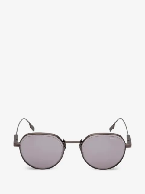 Zegna lentes de sol con armazón redonda