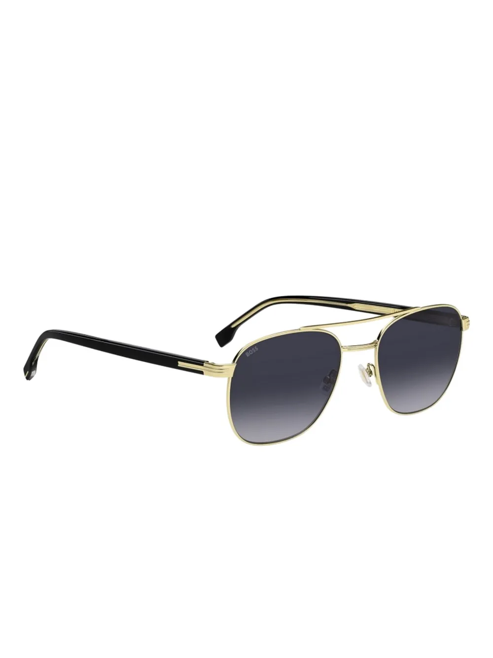 BOSS metallic frame gradient sunglasses Goud