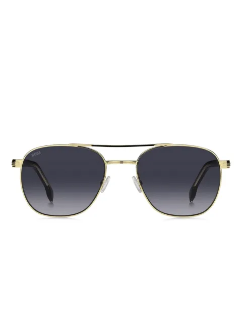 BOSS metallic frame gradient sunglasses