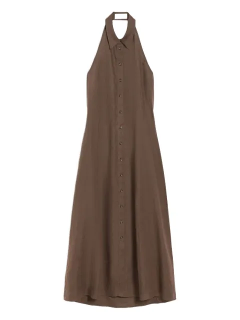 I BLUES linen halterneck dress
