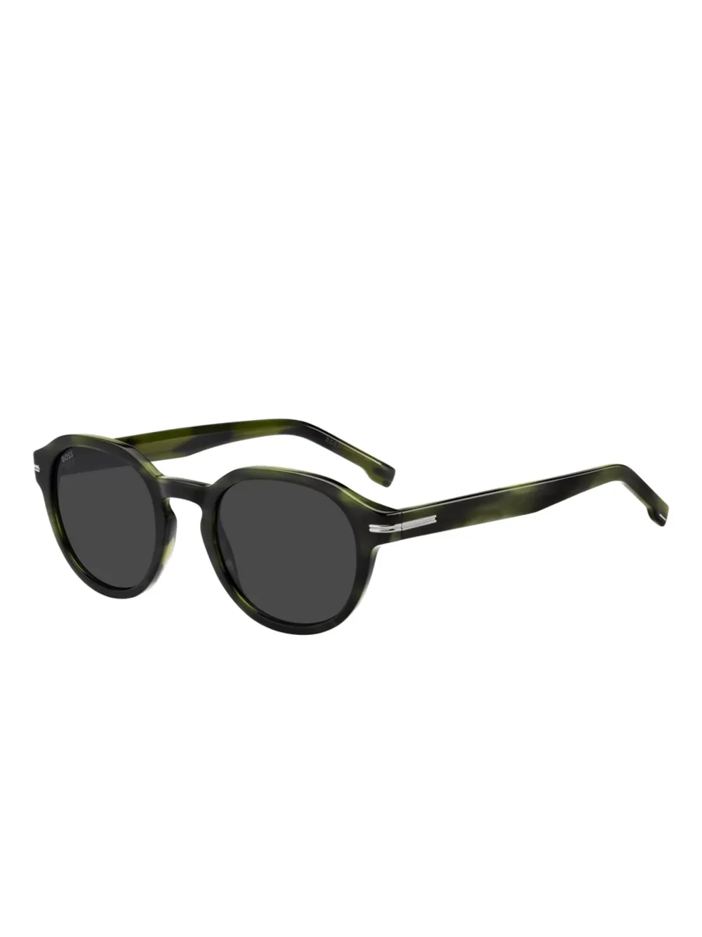 BOSS tortoiseshell round-frame sunglasses | Image 2