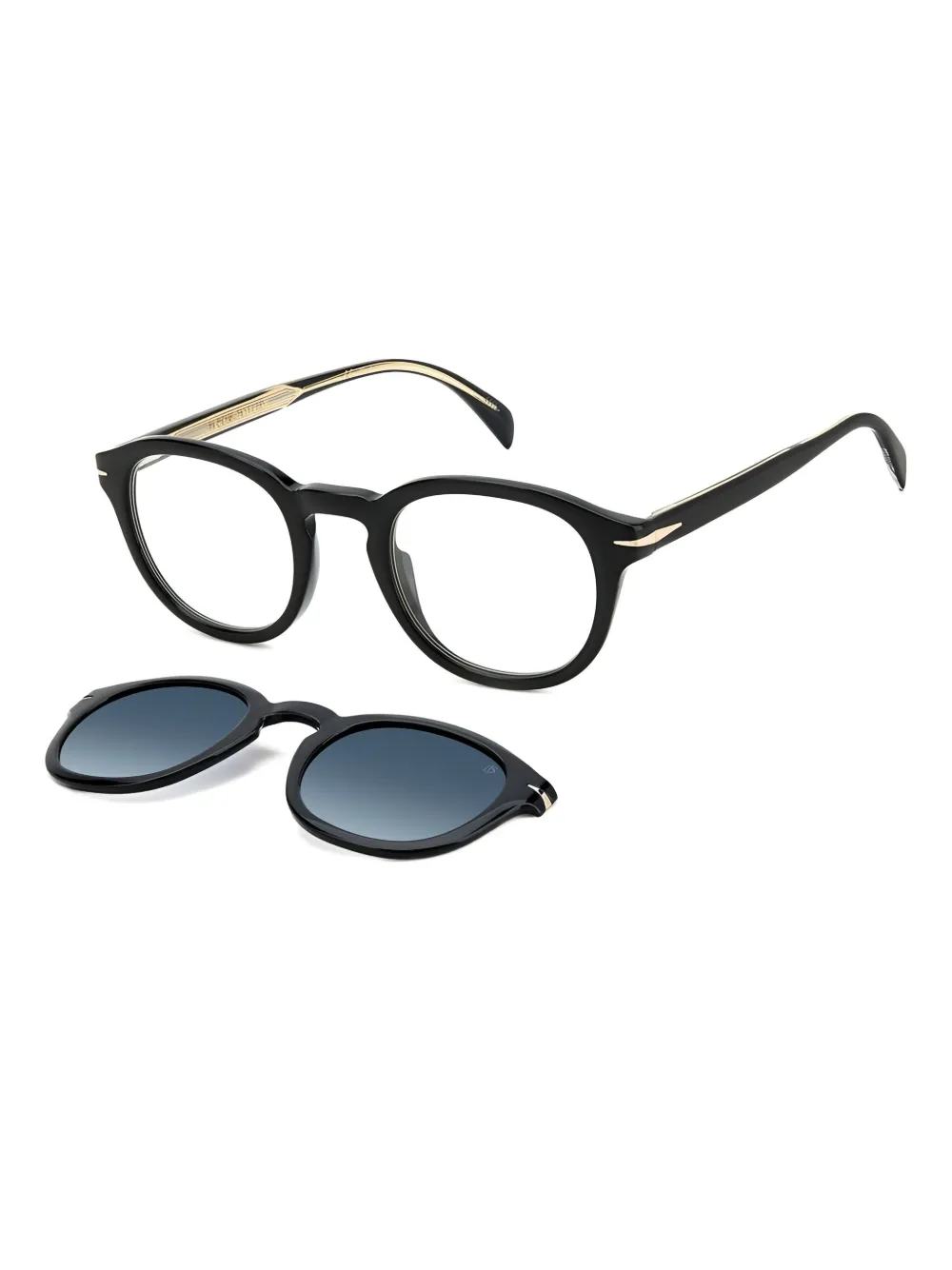 DAVID BECKHAM EYEWEAR round-frame glasses Zwart