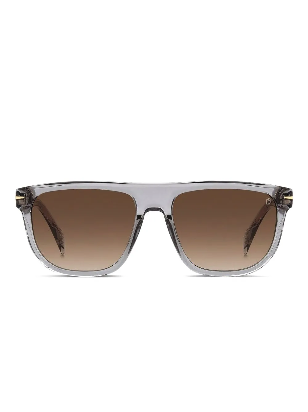DAVID BECKHAM EYEWEAR Zonnebril met vierkant montuur Grijs