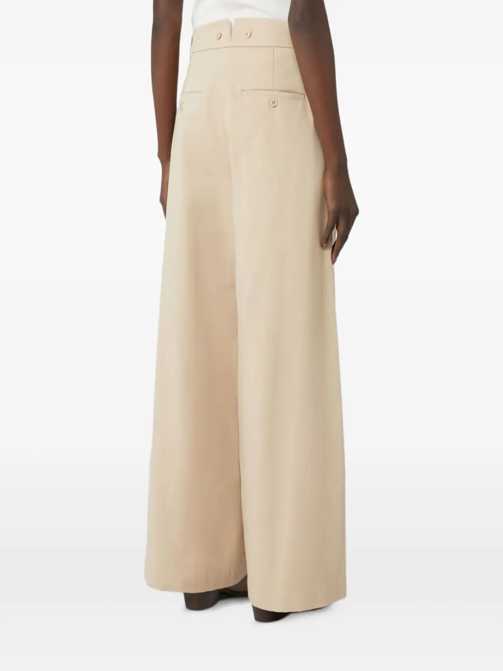 Weekend Max Mara High-waisted Wide-leg Trousers In Neutral