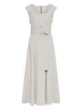 Marella square-neck dress - Grey